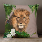 Outdoor Garden Waterproof Cushion - Lion King - Taupe 50 x 50 cm by Izabela Peters