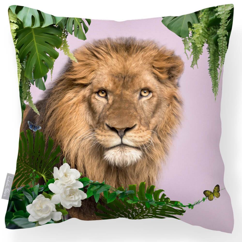Outdoor Garden Waterproof Cushion - Lion King  Izabela Peters Blush Pink 40 x 40 cm 