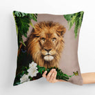 Outdoor Garden Waterproof Cushion - Lion King - Taupe 50 x 50 cm by Izabela Peters