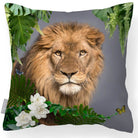 Outdoor Garden Waterproof Cushion - Lion King - Grey 50 x 50 cm by Izabela Peters