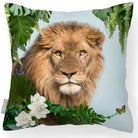 Outdoor Garden Waterproof Cushion - Lion King - Duck Egg 50 x 50 cm by Izabela Peters