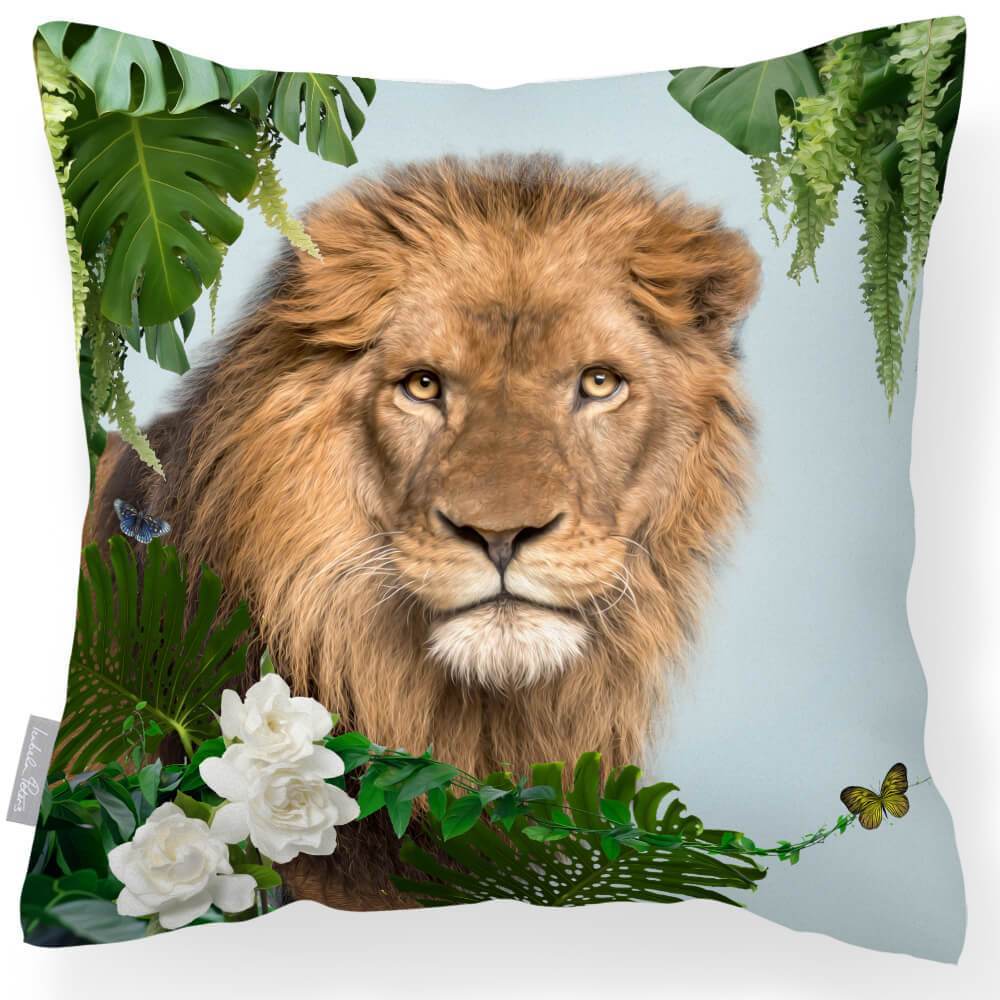 Outdoor Garden Waterproof Cushion - Lion King  Izabela Peters Duck Egg 40 x 40 cm 