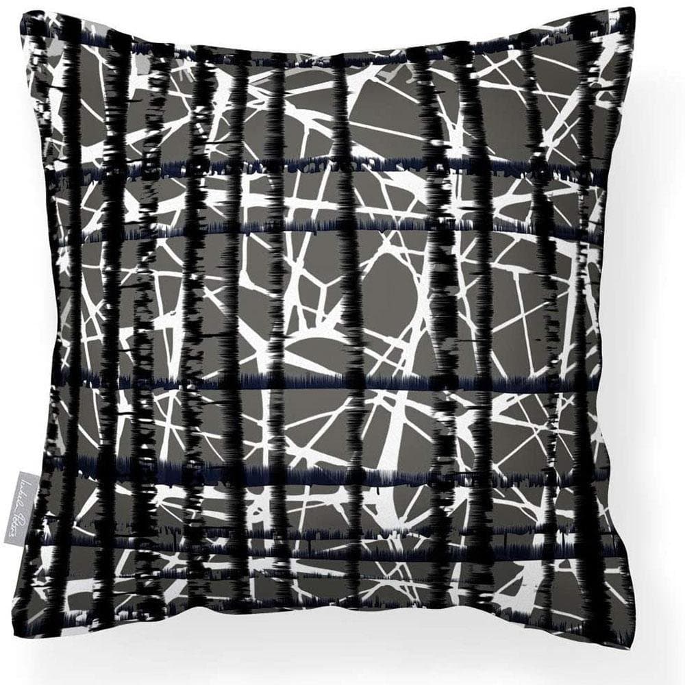 Outdoor Garden Waterproof Cushion - Manhattan - Beluga 50 x 50 cm by Izabela Peters