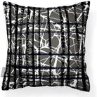 Outdoor Garden Waterproof Cushion - Manhattan - Beluga 50 x 50 cm by Izabela Peters