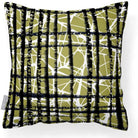 Outdoor Garden Waterproof Cushion - Manhattan - Golden Lime 50 x 50 cm by Izabela Peters
