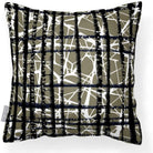 Outdoor Garden Waterproof Cushion - Manhattan - Martini Olive 50 x 50 cm by Izabela Peters