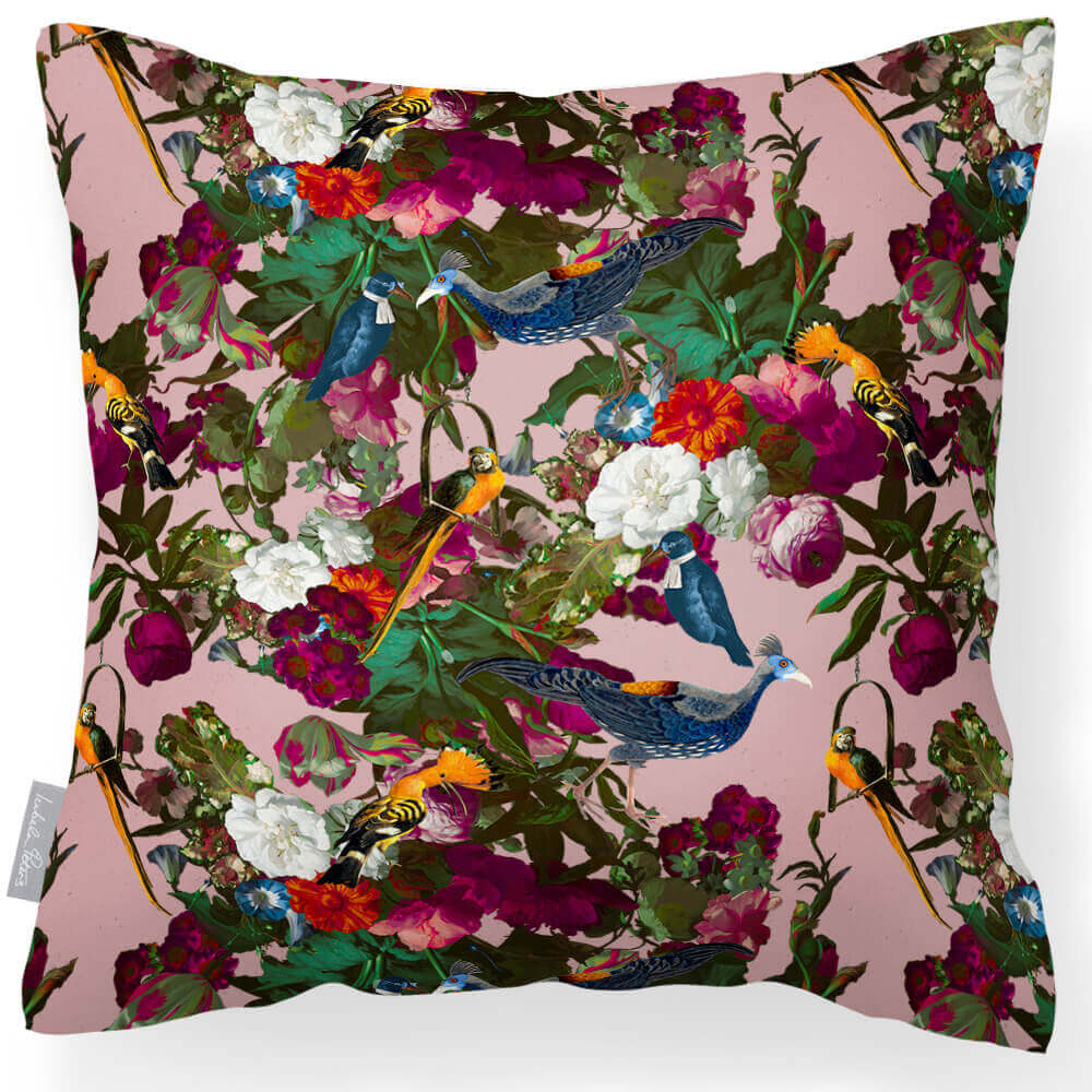 Outdoor Garden Waterproof Cushion - Manor House Garden - Rosewater 45 x 45 cm by Izabela Peters