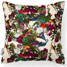 Outdoor Garden Waterproof Cushion - Manor House Garden - Ivory Cream 45 x 45 cm by Izabela Peters