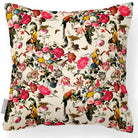 Outdoor Garden Waterproof Cushion - Monkey Puzzle - Ivory Cream 45 x 45 cm by Izabela Peters
