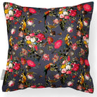 Outdoor Garden Waterproof Cushion - Monkey Puzzle - Graphite 45 x 45 cm by Izabela Peters