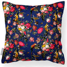 Outdoor Garden Waterproof Cushion - Monkey Puzzle - Midnight 45 x 45 cm by Izabela Peters