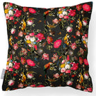 Outdoor Garden Waterproof Cushion - Monkey Puzzle - Charcoal 45 x 45 cm by Izabela Peters