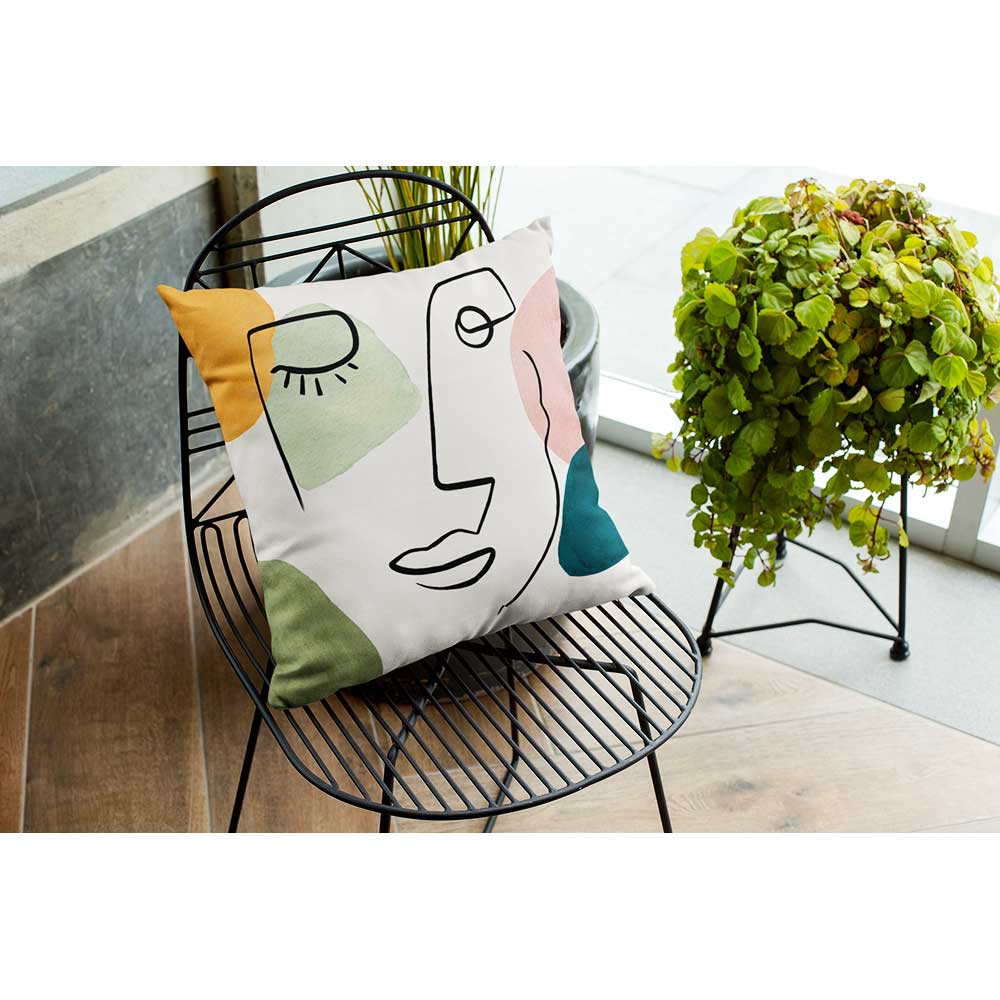Outdoor Garden Waterproof Cushion - Open Face - 40 x 40 cm by Izabela Peters