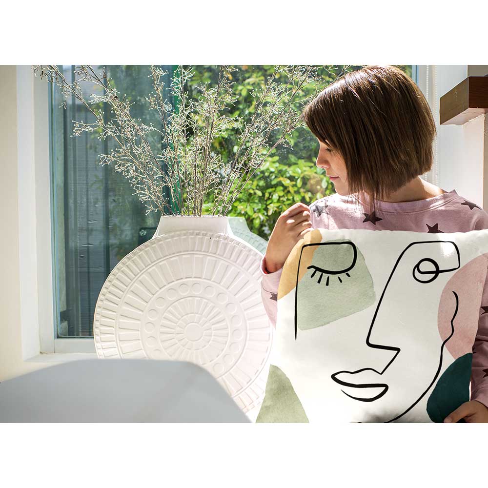Outdoor Garden Waterproof Cushion - Open Face - 40 x 40 cm by Izabela Peters