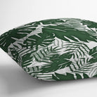 Outdoor Garden Waterproof Cushion - Palm Leaf - White 50 x 50 cm by Izabela Peters