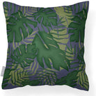 Outdoor Garden Waterproof Cushion - Palm Leaf - Grey 50 x 50 cm by Izabela Peters