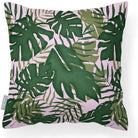 Outdoor Garden Waterproof Cushion - Palm Leaf - Blush Pink 50 x 50 cm by Izabela Peters