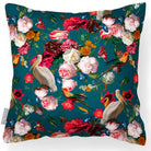 Outdoor Garden Waterproof Cushion - Peruvian Paradise - Teal 45 x 45 cm by Izabela Peters