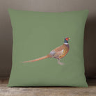 Outdoor Garden Waterproof Cushion - Pheasant - Sage 50 x 50 cm by Izabela Peters