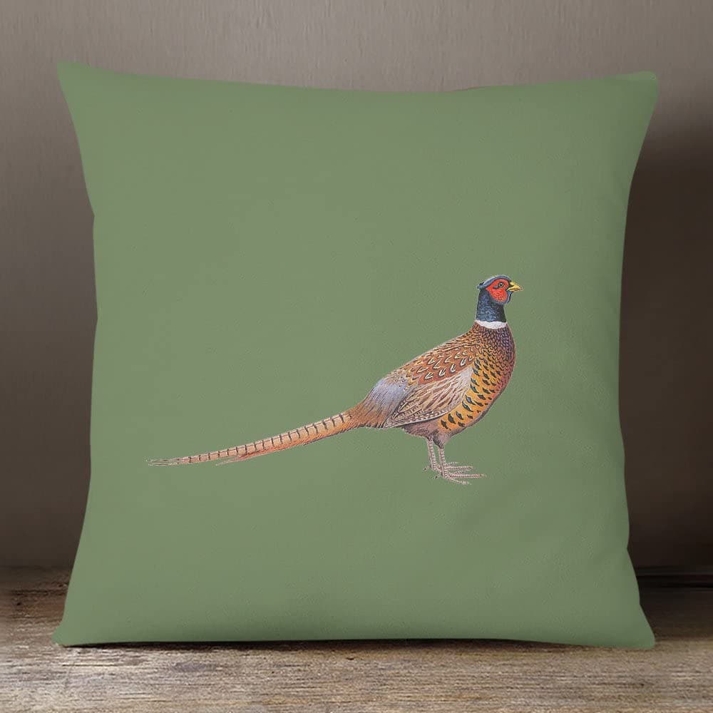 Outdoor Garden Waterproof Cushion - Pheasant Luxury Outdoor Cushions Izabela Peters   