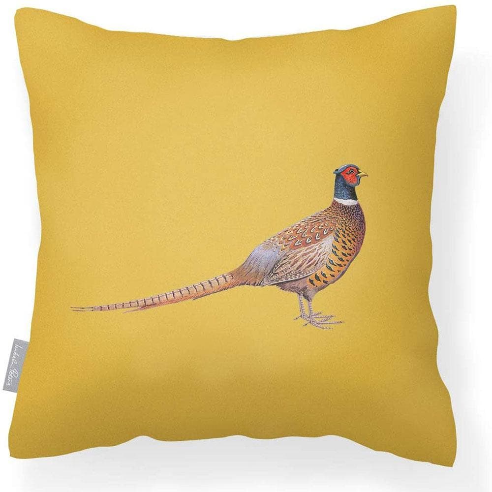 Outdoor Garden Waterproof Cushion - Pheasant Luxury Outdoor Cushions Izabela Peters Mustard 40 x 40 cm 