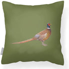 Outdoor Garden Waterproof Cushion - Pheasant - Sage 50 x 50 cm by Izabela Peters