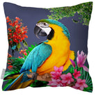 Outdoor Garden Waterproof Cushion - Princely Parrot - Blush Pink 50 x 50 cm by Izabela Peters