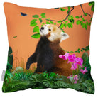 Outdoor Garden Waterproof Cushion - Rare Red Panda - Burnt Orange 50 x 50 cm by Izabela Peters