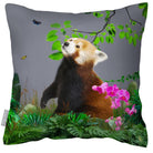 Outdoor Garden Waterproof Cushion - Rare Red Panda - Grey 50 x 50 cm by Izabela Peters