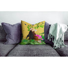 Outdoor Garden Waterproof Cushion - Rare Red Panda - Mustard 50 x 50 cm by Izabela Peters