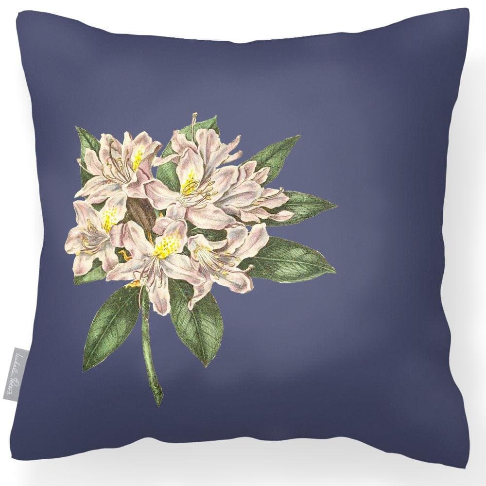 Outdoor Garden Waterproof Cushion - Rhododendron - Graphite 43 x 43 cm by Izabela Peters