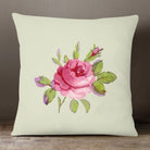 Outdoor Garden Waterproof Cushion - Rose - Cream 50 x 50 cm by Izabela Peters