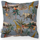 Safari Voyage | Outdoor Garden Waterproof Cushion - French Grey 45 x 45 cm by Izabela Peters
