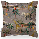 Safari Voyage | Outdoor Garden Waterproof Cushion - Dovedale Stone 45 x 45 cm by Izabela Peters