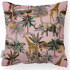 Safari Voyage | Outdoor Garden Waterproof Cushion - Rosewater 45 x 45 cm by Izabela Peters