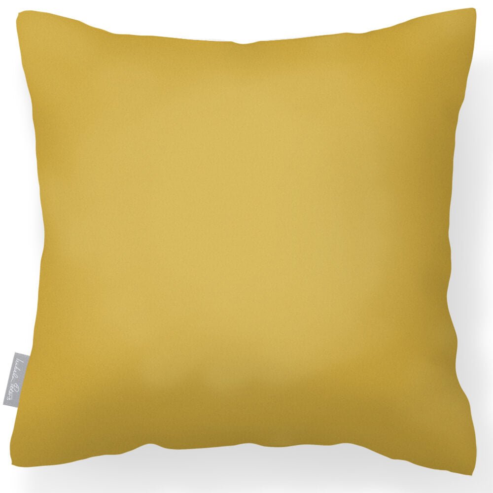 Outdoor Garden Waterproof Cushion - Signature Colours  Izabela Peters Mustard 40 x 40 cm 