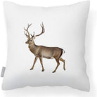 Outdoor Garden Waterproof Cushion - Stag - White 50 x 50 cm by Izabela Peters