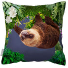 Outdoor Garden Waterproof Cushion - The Relaxing Sloth - Blush Pink 50 x 50 cm by Izabela Peters