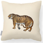 Outdoor Garden Waterproof Cushion - Tiger - Ivory Cream 45 x 45 cm by Izabela Peters