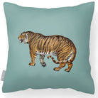 Outdoor Garden Waterproof Cushion - Tiger - Blue Surf 45 x 45 cm by Izabela Peters