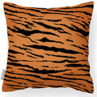 Outdoor Garden Waterproof Cushion - Tiger Print - 43 x 43 cm by Izabela Peters