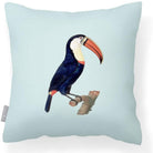 Outdoor Garden Waterproof Cushion - Toucan - Duck Egg 50 x 50 cm by Izabela Peters