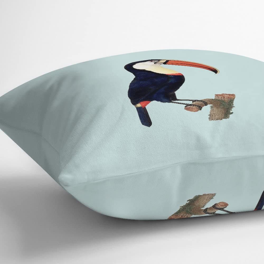 Outdoor Garden Waterproof Cushion - Toucan  Izabela Peters   