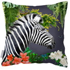 Outdoor Garden Waterproof Cushion - Zara's Zebra - Graphite 50 x 50 cm by Izabela Peters