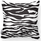 Outdoor Garden Waterproof Cushion - Zebra - Black And White 50 x 50 cm by Izabela Peters