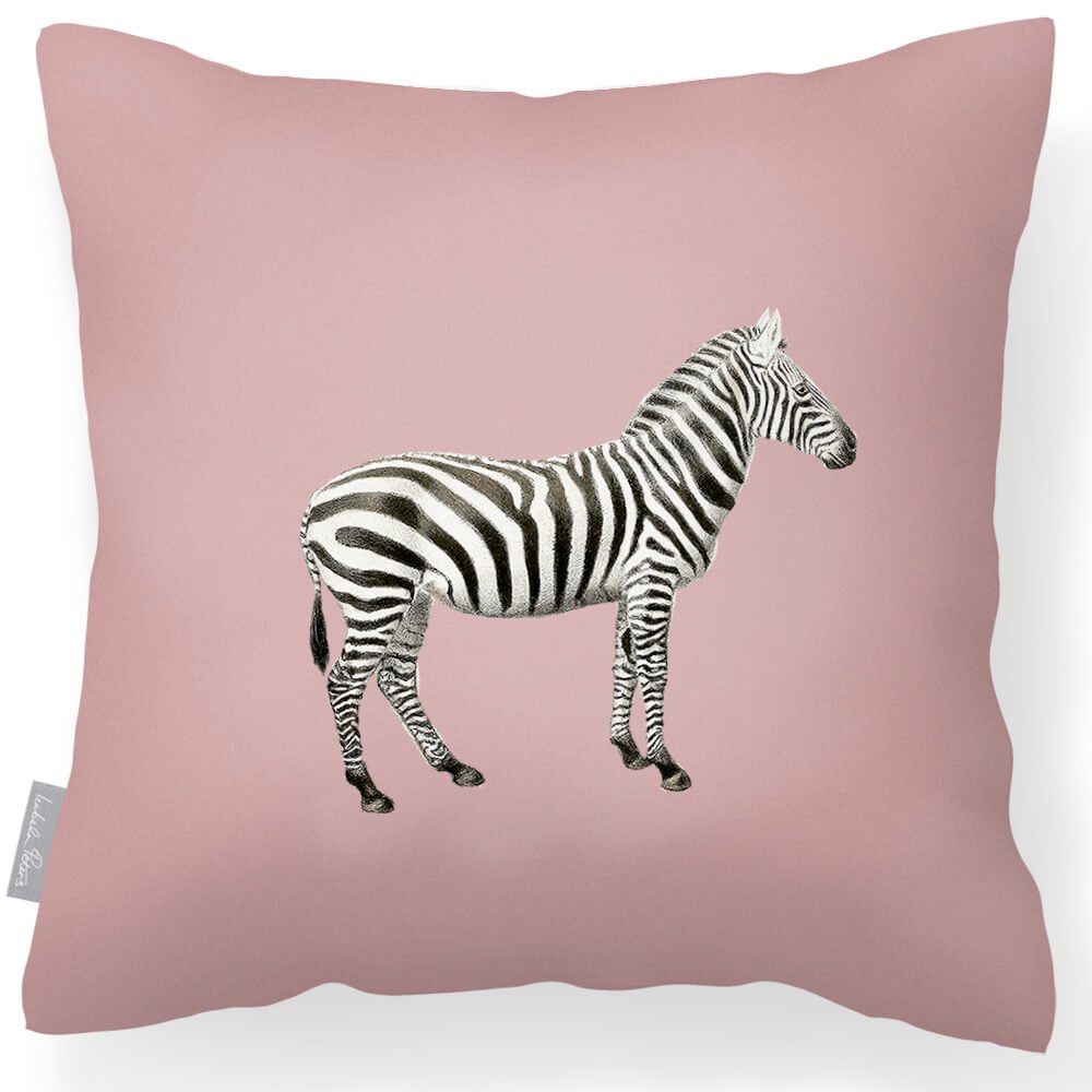 Outdoor Garden Waterproof Cushion - Zebra  Izabela Peters Rosewater 40 x 40 cm 