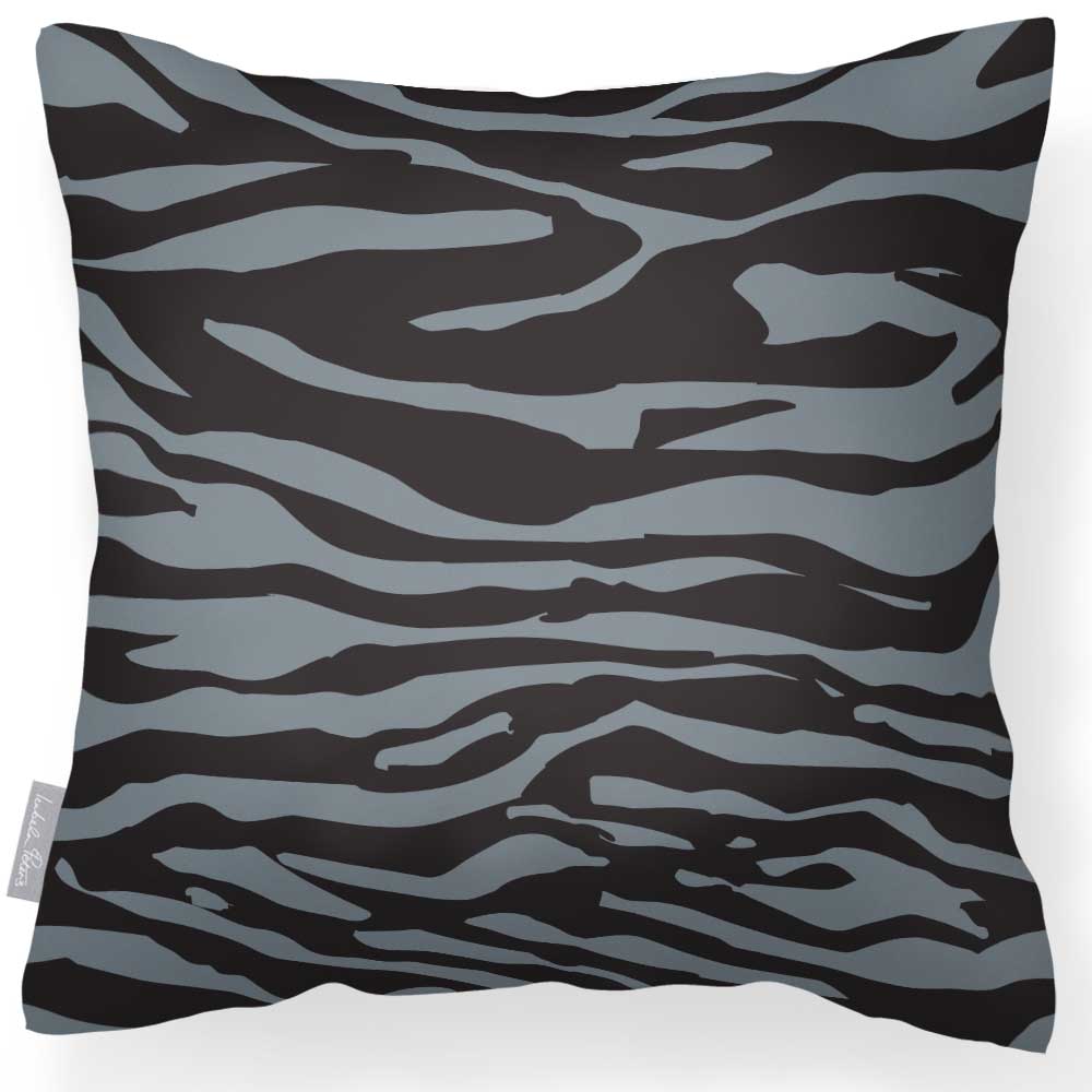 Outdoor Garden Waterproof Cushion - Zebra  Izabela Peters Grey 40 x 40 cm 