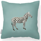Outdoor Garden Waterproof Cushion - Zebra - Blue Surf 45 x 45 cm by Izabela Peters