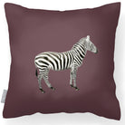Outdoor Garden Waterproof Cushion - Zebra - Italian Grape 45 x 45 cm by Izabela Peters