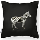 Outdoor Garden Waterproof Cushion - Zebra - Charcoal 45 x 45 cm by Izabela Peters